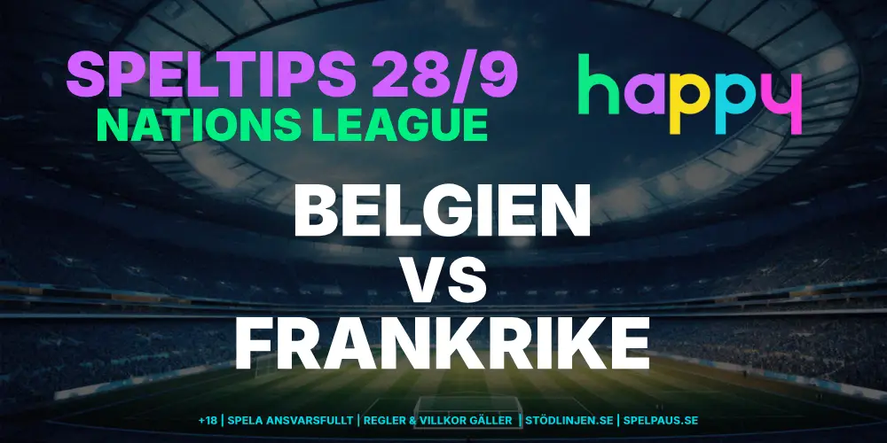 Speltips: Belgien vs Frankrike 28/9 – Frankrike fortsätter dominera