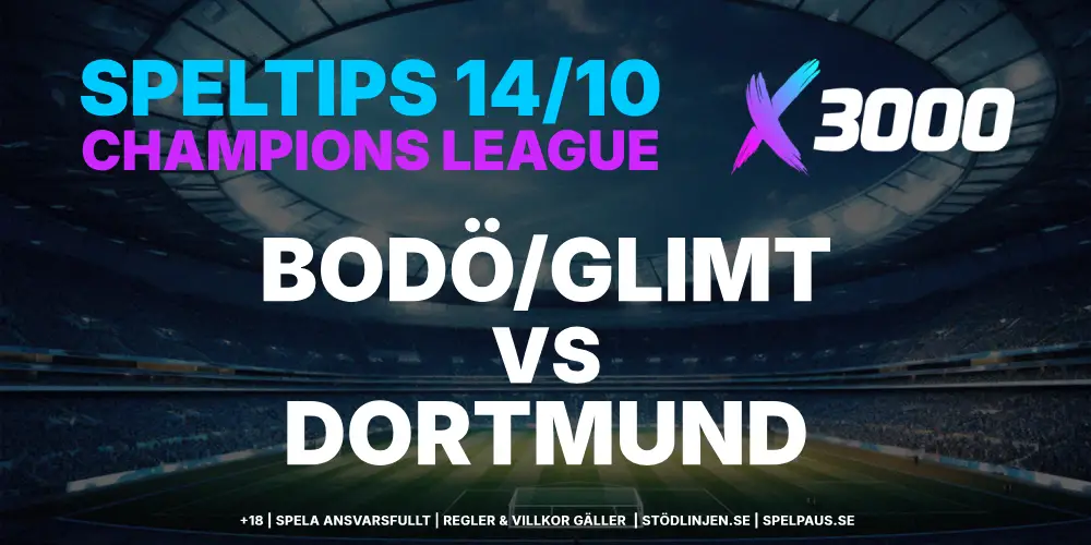 Speltips: Bodö/Glimt vs Dortmund 14/10 – Norrmännen chockar igen?