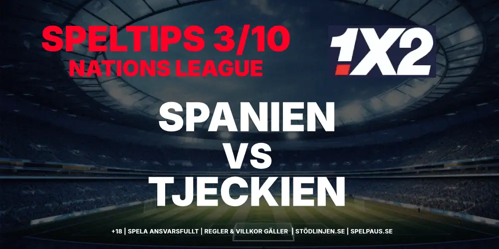 Speltips: Spanien vs Tjeckien 3/10: Världsmästarna kör över motståndet