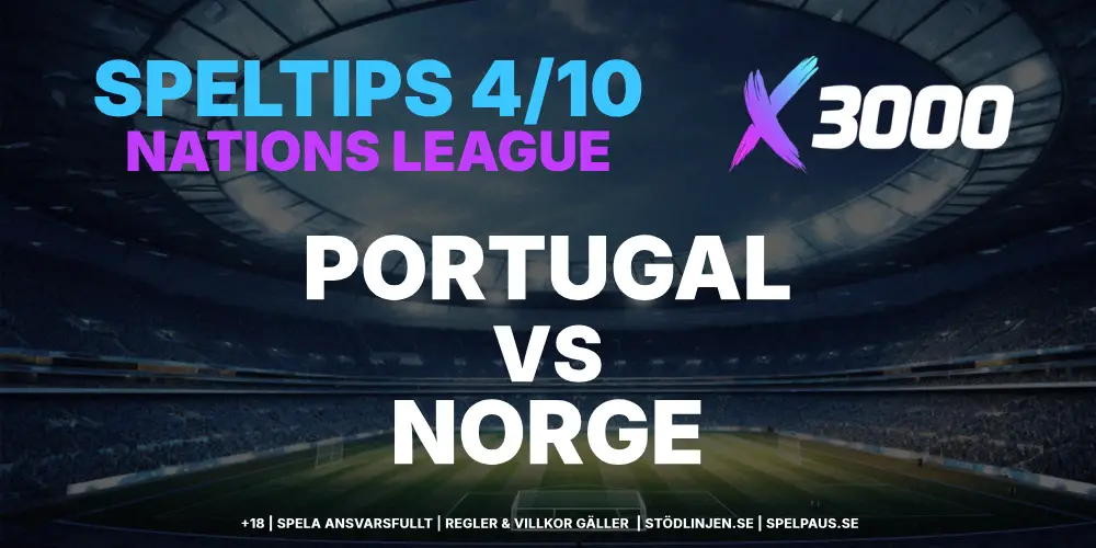 Speltips: Portugal vs Norge 4/10 – Ronaldo-fritt Portugal fortsätter segertåget?