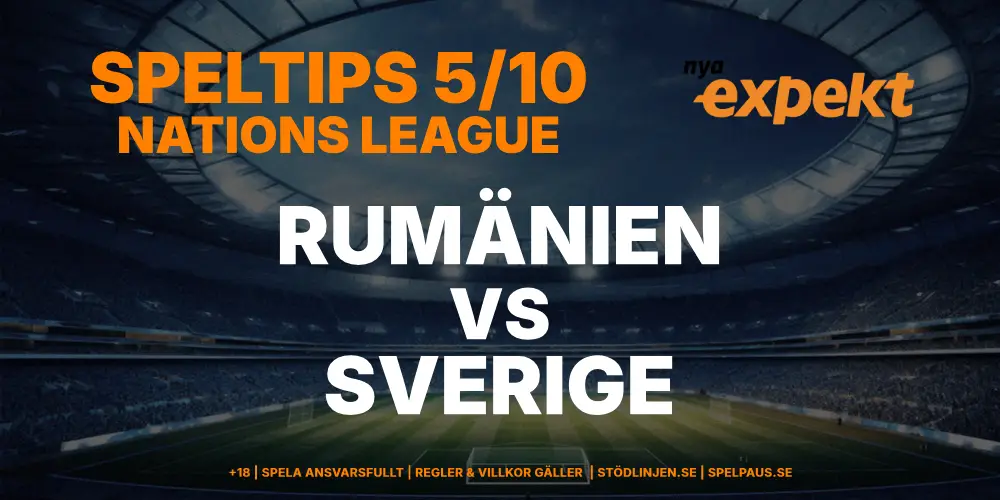 Speltips: Rumänien vs Sverige 5/10: Ett skadedrabbat Sverige kan få problem